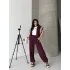 Bordo Beyaz 3 Çizgili Premium Takım