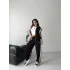 Siyah Beyaz 3 Çizgili Premium Takım