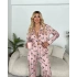 Lila İpek Saten Pijama Takım