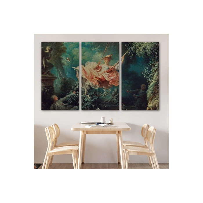 18.yy Salıncakta Sallanan Kadın Tablosu-6592