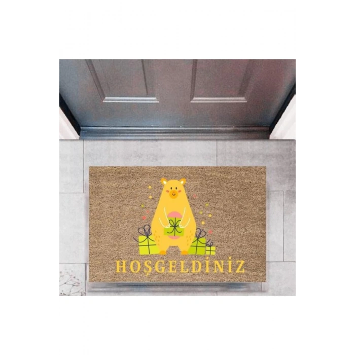 Kapı Önü Paspası Dekoratif Dijital Baskı HayvanlarP-2756