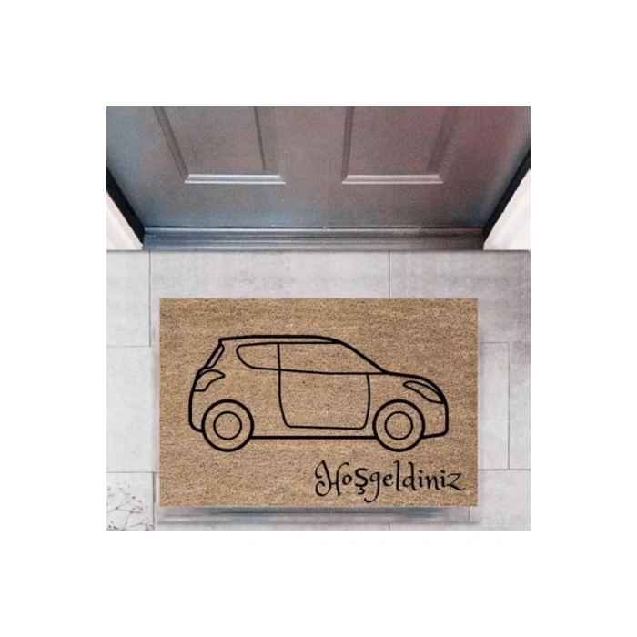 Kapı Önü Paspası Dekoratif Dijital Baskı Arabalar P-2688