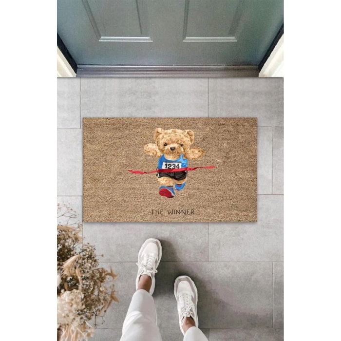 Bej Kapı Önü Paspası The Wınner Ayıcık Desen  K-3345