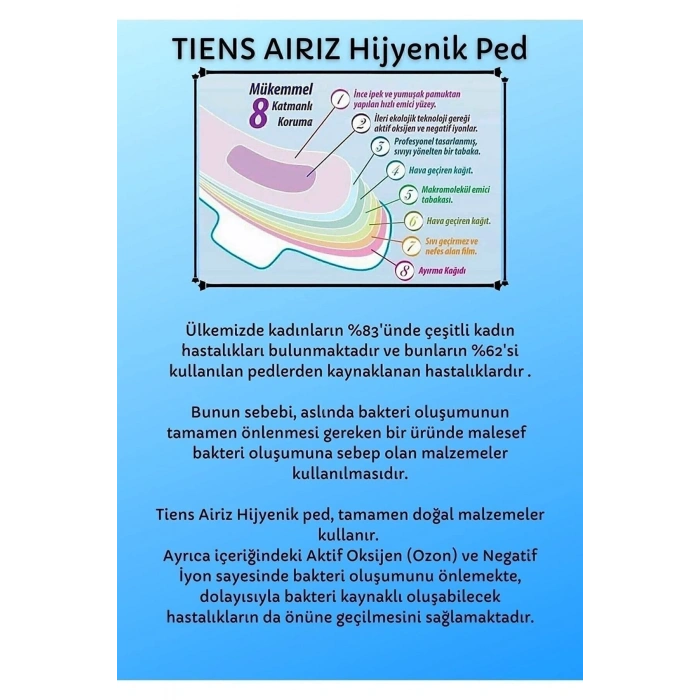 Tıens Aırız Günlük Ped 1 Adet ( 30 Lu )