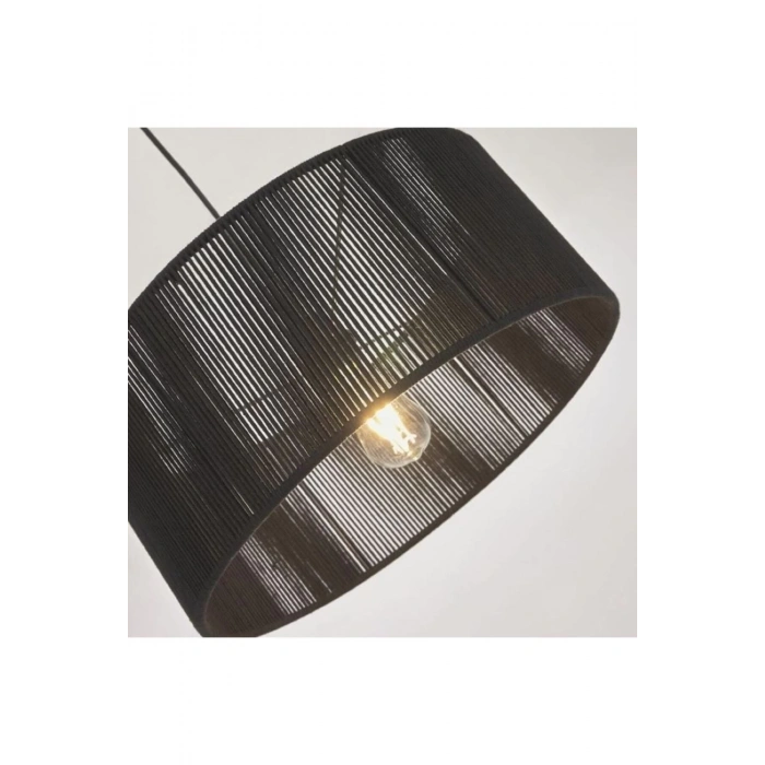 Dekoratif Sarkıt Avize Lambader Başlığı Siyah