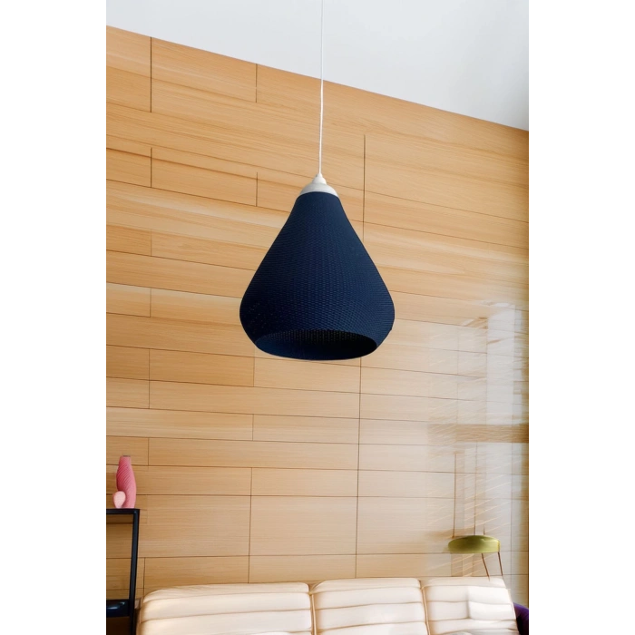 Sarkıt Avize Vegan Pla Trend Örgü Serisi Lacivert Oturma Odası Salon Mutfak