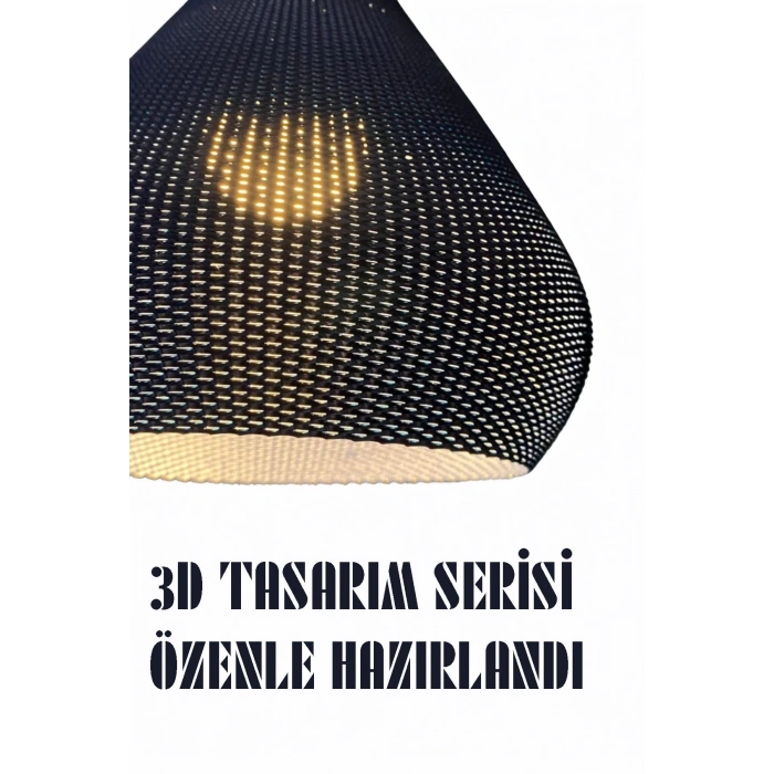 Sarkıt Avize Vegan Pla Trend Örgü Serisi Lacivert Oturma Odası Salon Mutfak
