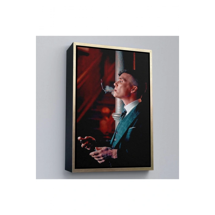 Ahşap Çerçeveli Thomas Shelby - Tommy Shelby Tablo-7843