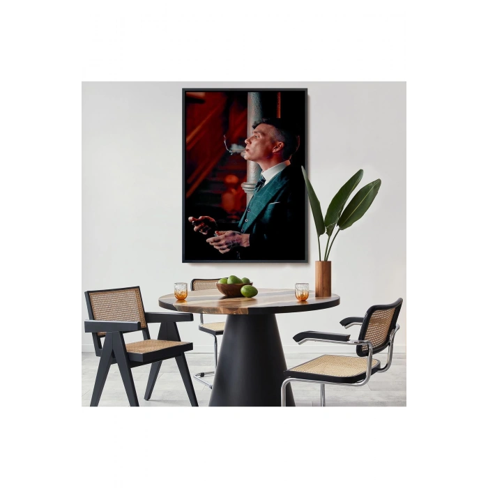 Ahşap Çerçeveli Thomas Shelby - Tommy Shelby Tablo-7843