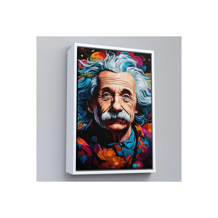 Ahşap Çerçeveli Albert Einstein Tablo-7827