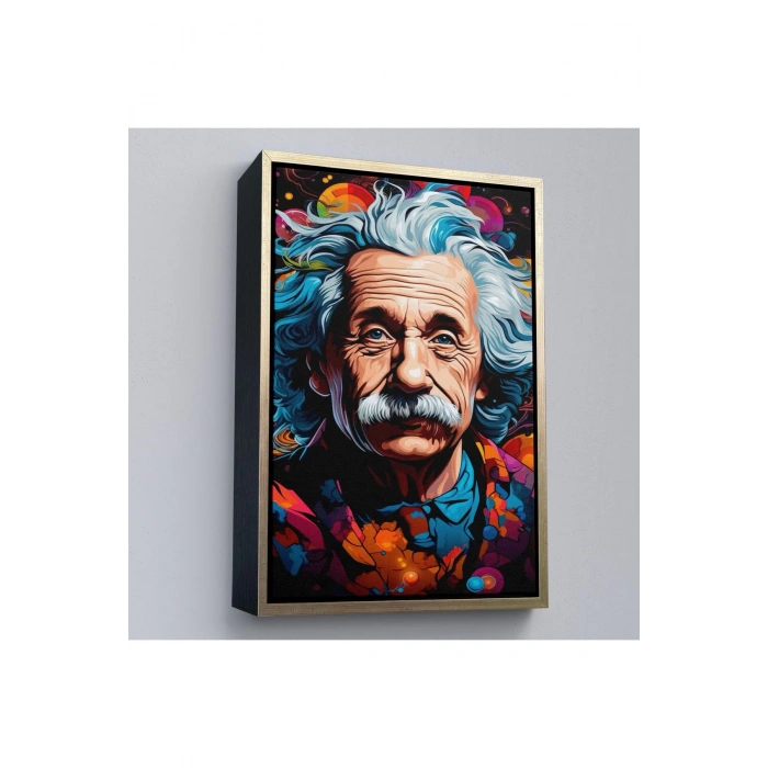 Ahşap Çerçeveli Albert Einstein Tablo-7827