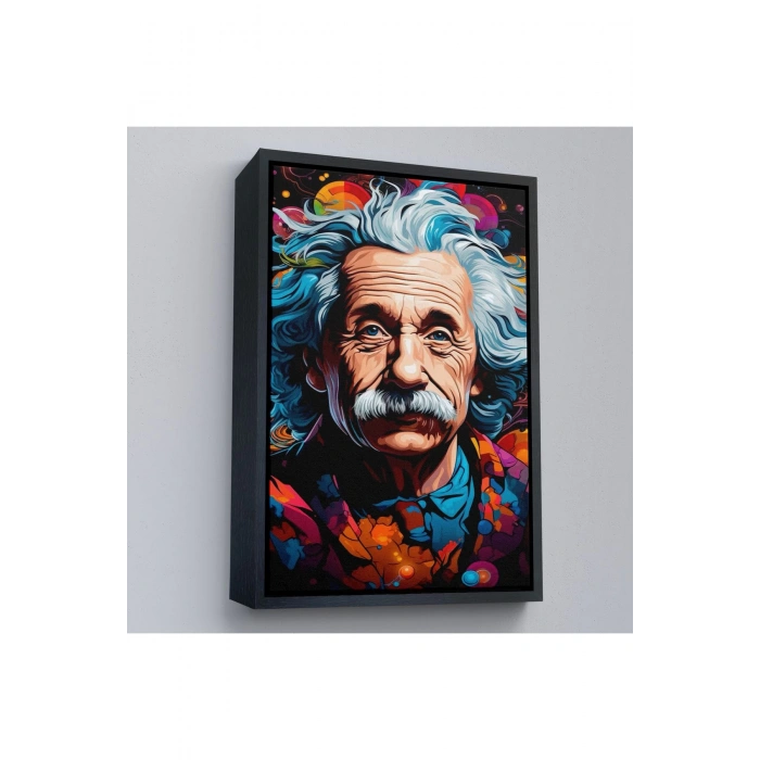 Ahşap Çerçeveli Albert Einstein Tablo-7827