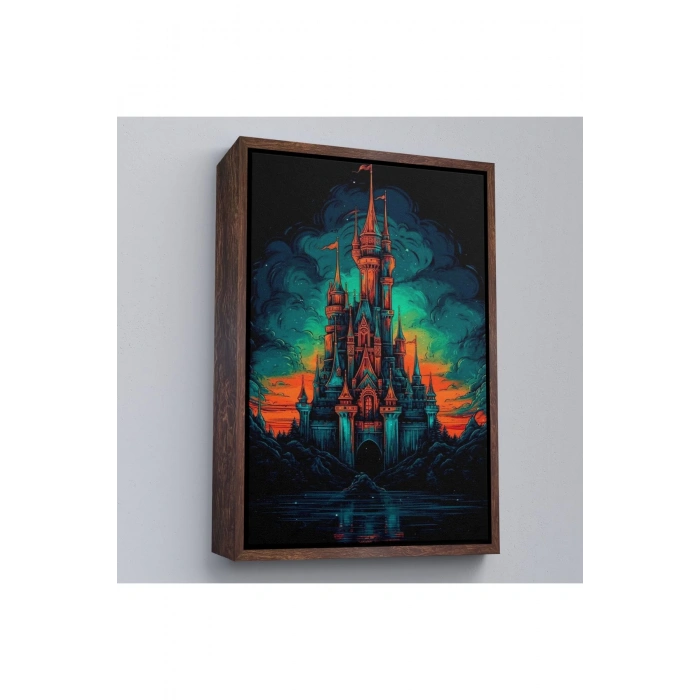 Ahşap Çerçeveli Avrupada Ortaçağ Kalesi Tablo-7728