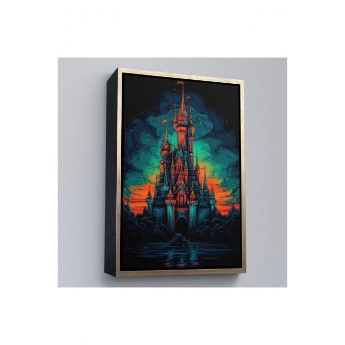 Ahşap Çerçeveli Avrupada Ortaçağ Kalesi Tablo-7728