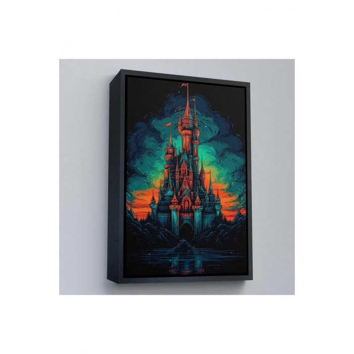 Ahşap Çerçeveli Avrupada Ortaçağ Kalesi Tablo-7728