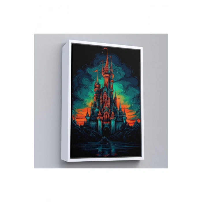 Ahşap Çerçeveli Avrupada Ortaçağ Kalesi Tablo-7728