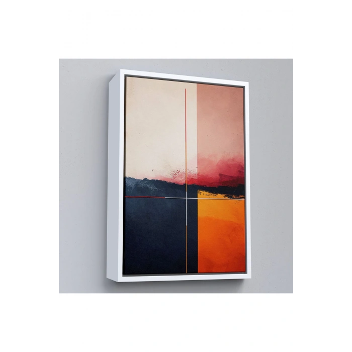 Ahşap Çerçeveli Yağlıboya Görünümlü Dekoratif Tablo-7609