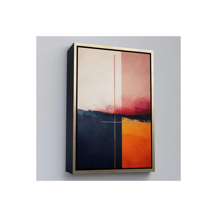 Ahşap Çerçeveli Yağlıboya Görünümlü Dekoratif Tablo-7609