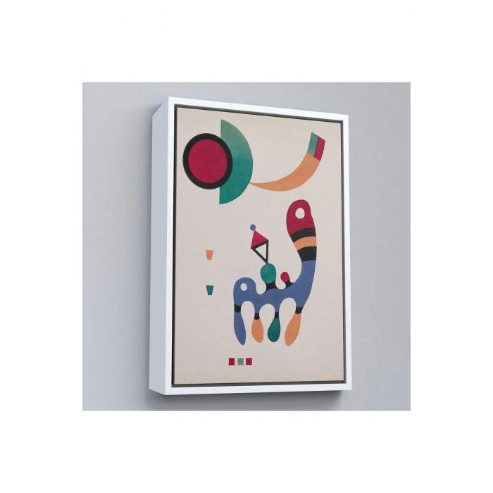 Ahşap Çerçeveli Vasiliy Kandinsky - 11 Resim Ve 7 Şiir Soyut Tablosu-7485