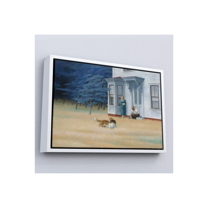 Ahşap Çerçeveli Edward Hopper - Cape Cod Akşamı Tablo-7061