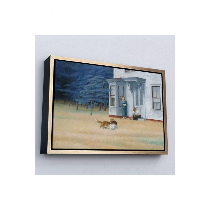 Ahşap Çerçeveli Edward Hopper - Cape Cod Akşamı Tablo-7061