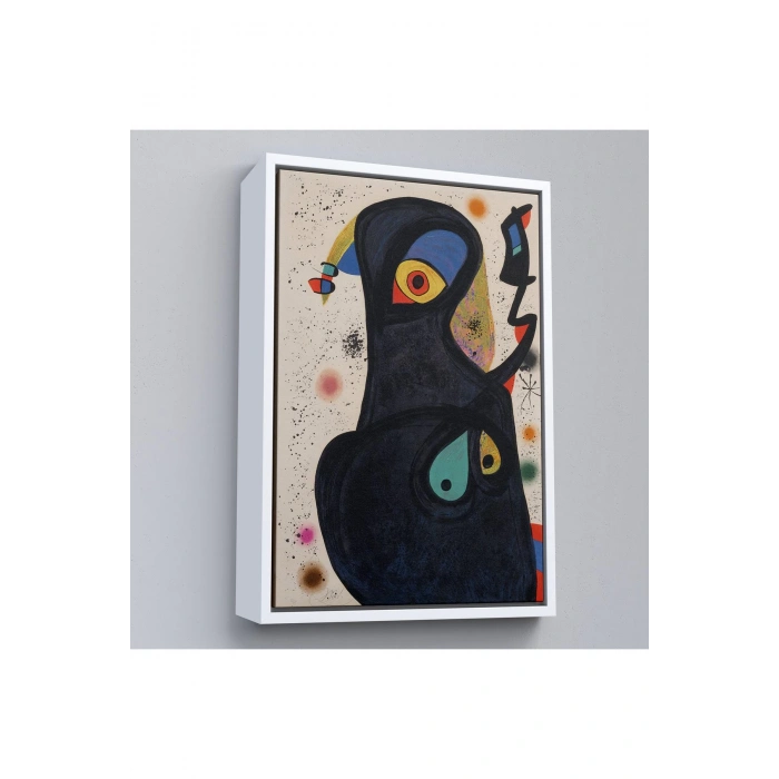 Ahşap Çerçeveli Citon Joan Miro - Vladimir Tablo-7484