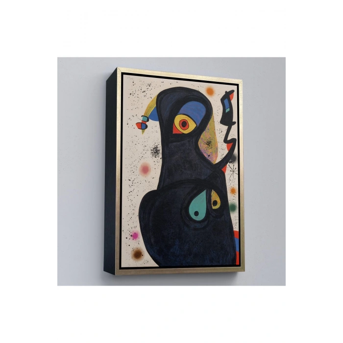 Ahşap Çerçeveli Citon Joan Miro - Vladimir Tablo-7484