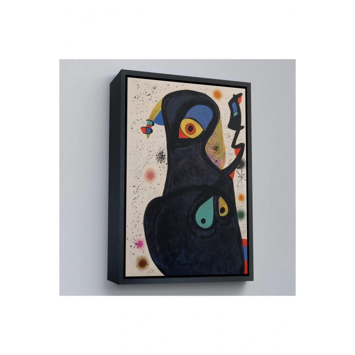 Ahşap Çerçeveli Citon Joan Miro - Vladimir Tablo-7484
