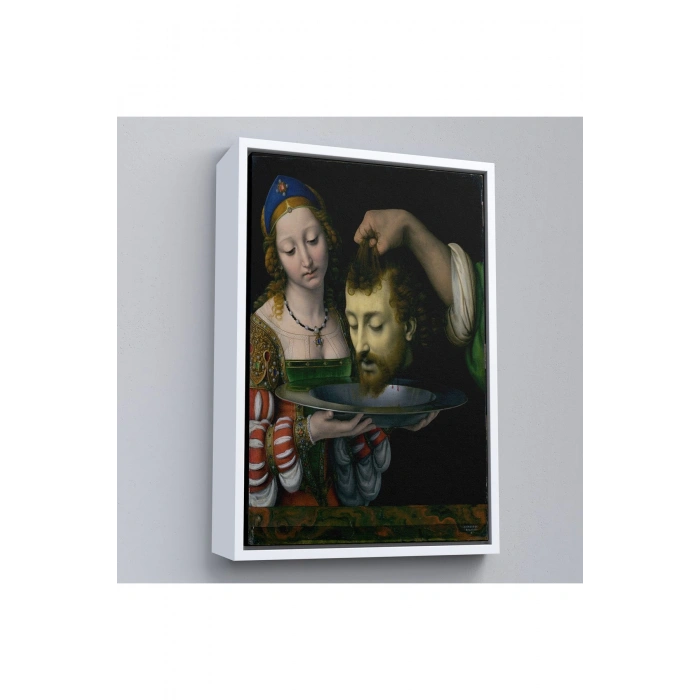 Ahşap Çerçeveli Salome İle Vaftizci YahyaNın Başının Kesilmesi Tablo-7339