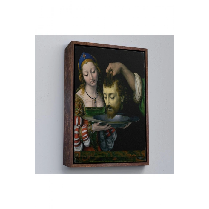 Ahşap Çerçeveli Salome İle Vaftizci YahyaNın Başının Kesilmesi Tablo-7339