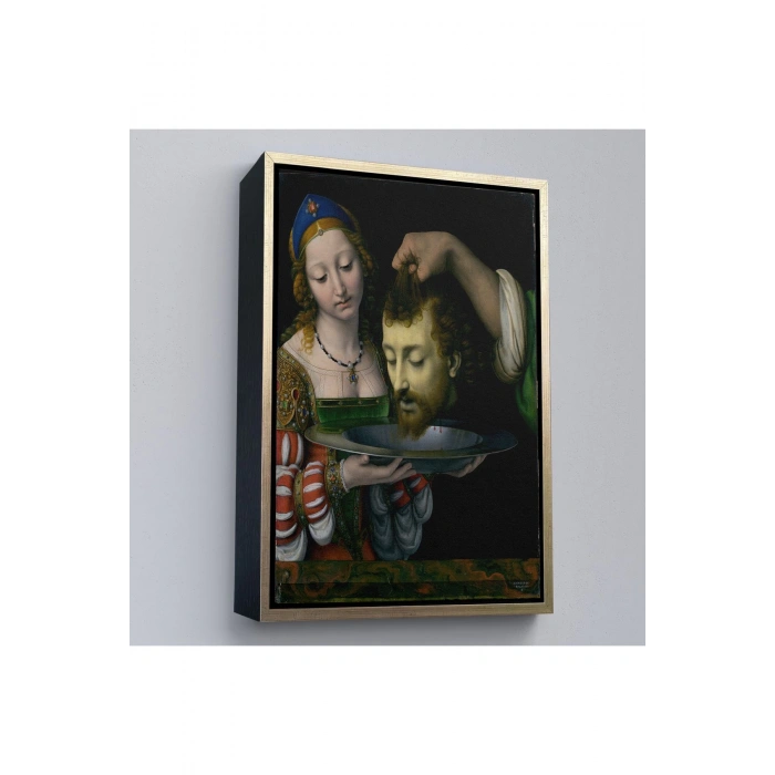 Ahşap Çerçeveli Salome İle Vaftizci YahyaNın Başının Kesilmesi Tablo-7339
