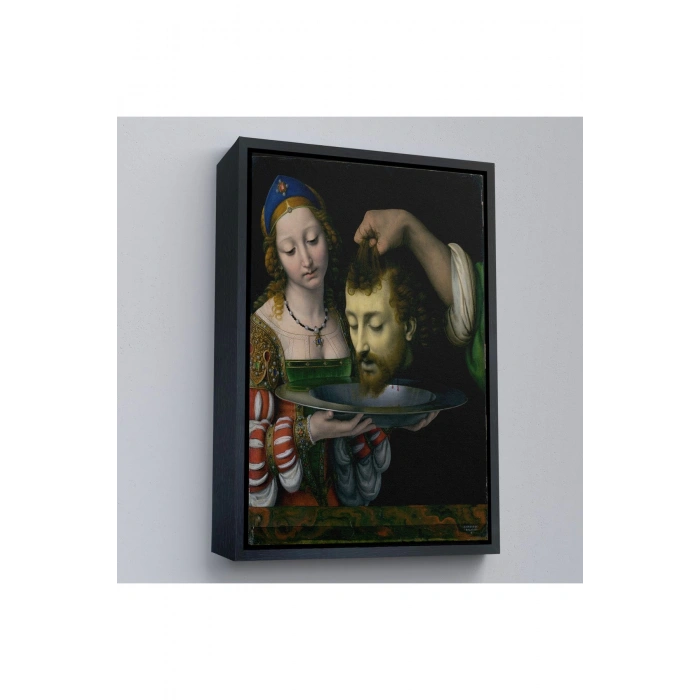 Ahşap Çerçeveli Salome İle Vaftizci YahyaNın Başının Kesilmesi Tablo-7339