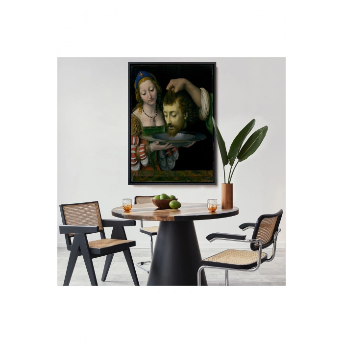 Ahşap Çerçeveli Salome İle Vaftizci YahyaNın Başının Kesilmesi Tablo-7339