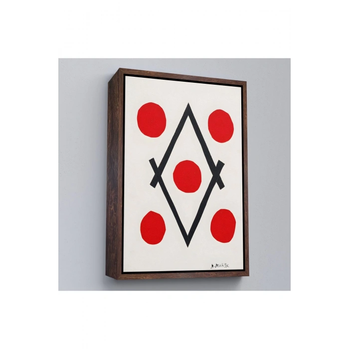 Ahşap Çerçeveli Henri Matisse - Elmas Tablosu - Losange-7322
