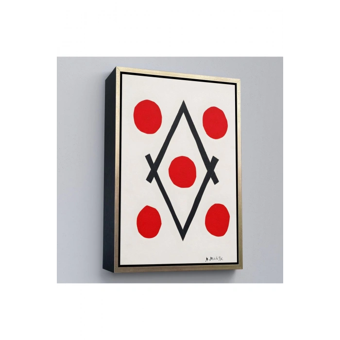 Ahşap Çerçeveli Henri Matisse - Elmas Tablosu - Losange-7322