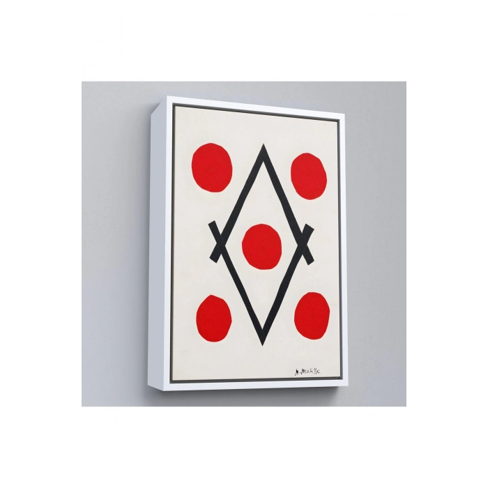 Ahşap Çerçeveli Henri Matisse - Elmas Tablosu - Losange-7322