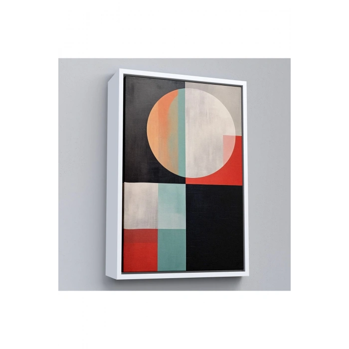 Ahşap Çerçeveli Soyut Tablo-7530