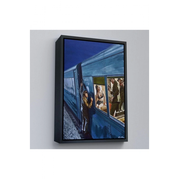 Ahşap Çerçeveli Rus Kızın Demir Perdeden Kaçışı Tablo-7717