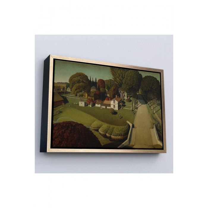 Ahşap Çerçeveli Herbert HooverIn Doğduğu Yer West Branch Tablo-7140