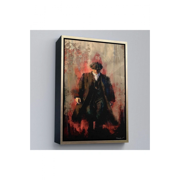 Ahşap Çerçeveli Peaky Blinders-Thomas Shelby Tablosu-7967