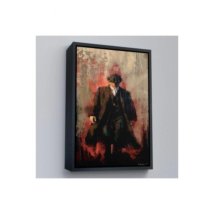 Ahşap Çerçeveli Peaky Blinders-Thomas Shelby Tablosu-7967