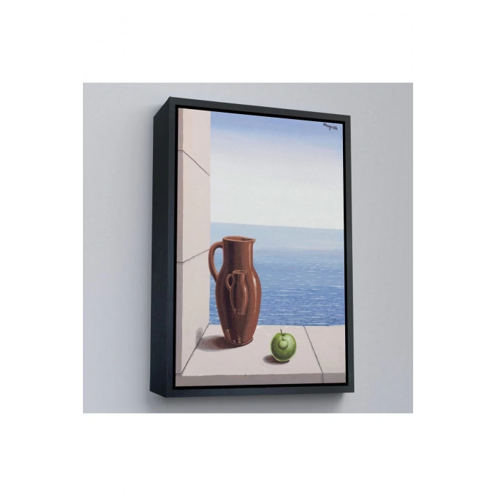 Ahşap Çerçeveli Rene Magritte - Stimülasyon Hedefi Tablosu-7412