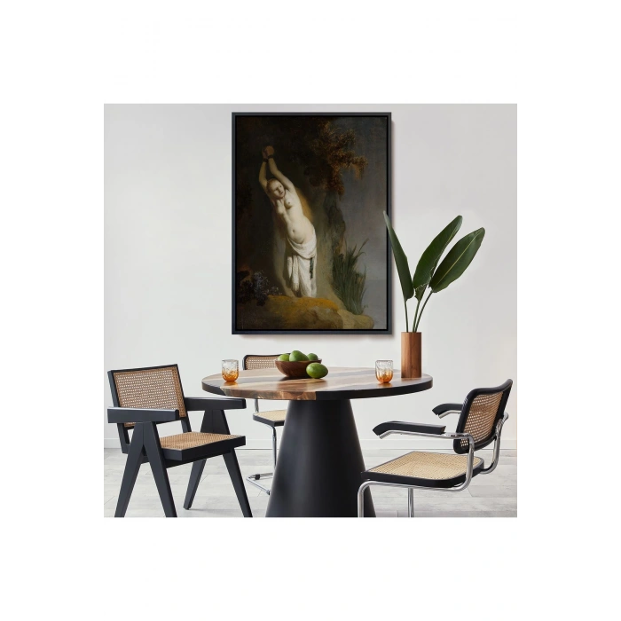 Ahşap Çerçeveli Rembrandt Van Rijn - Andromeda Tablo-8062