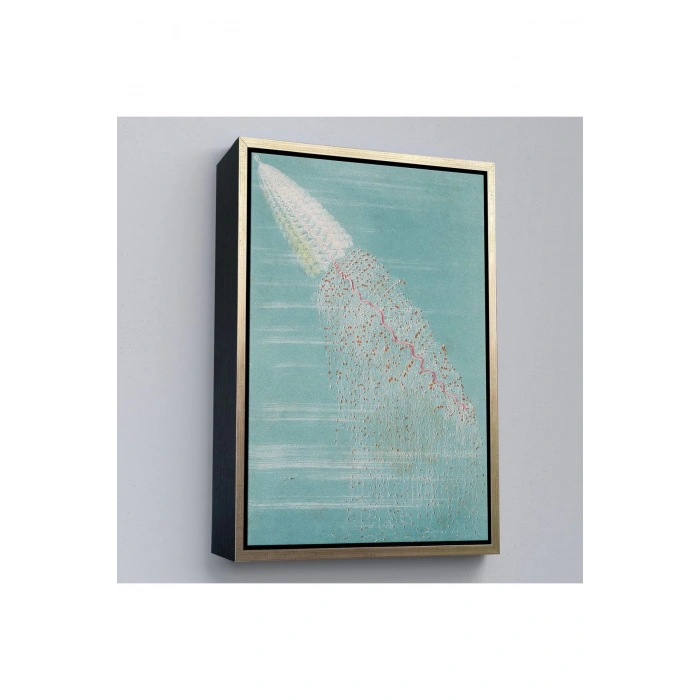 Ahşap Çerçeveli Alfred Fredol - Apolémie Konturnée Tablo-8063