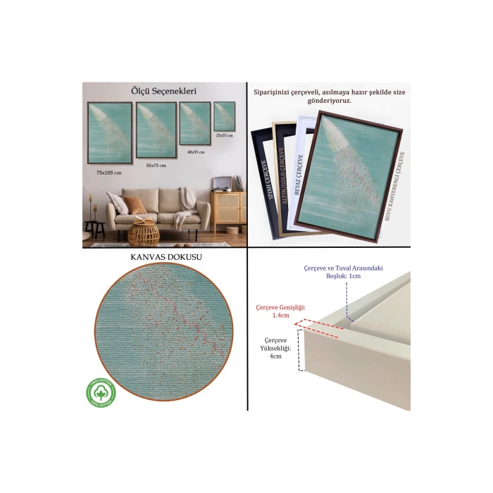 Ahşap Çerçeveli Alfred Fredol - Apolémie Konturnée Tablo-8063