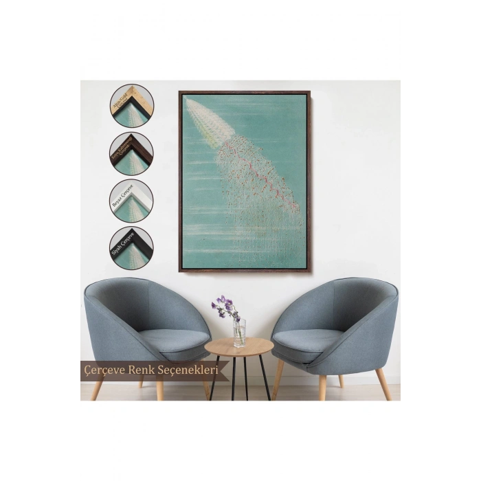 Ahşap Çerçeveli Alfred Fredol - Apolémie Konturnée Tablo-8063