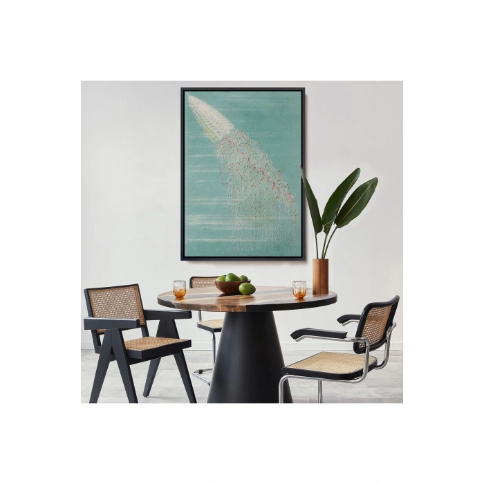 Ahşap Çerçeveli Alfred Fredol - Apolémie Konturnée Tablo-8063