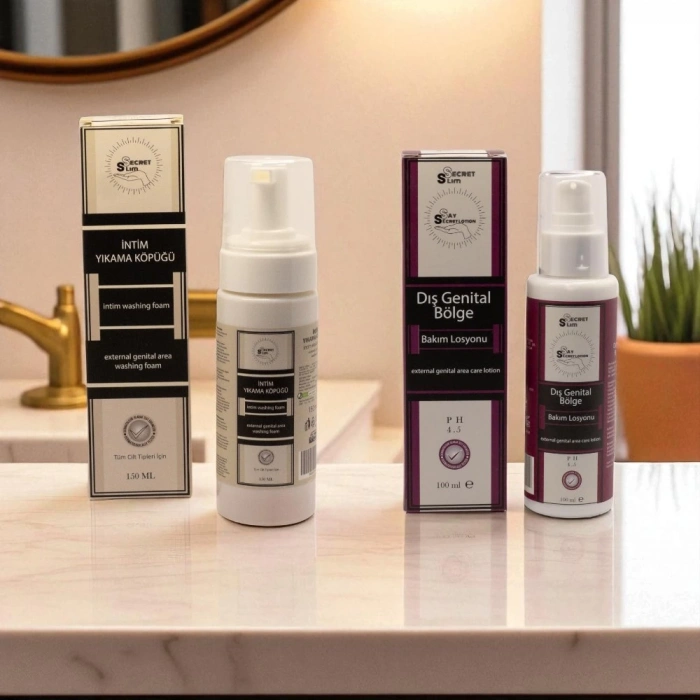 2li Dış Genital Bölge Bakım Seti (Genital Sıkılaştırıcı, İntim Yıkama Köpüğü)