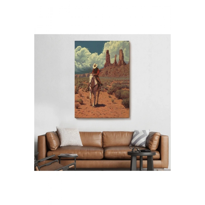 Amerikalı Kovboy Dekoratif Duvar Tablosu-6280