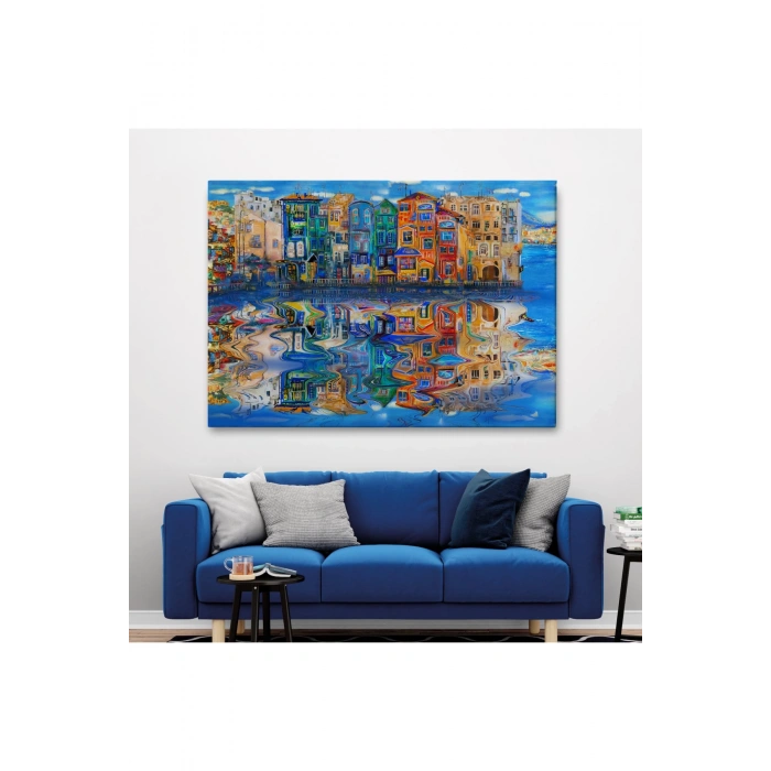 Amsterdam Hollada Şehir Yansıması Duvar Tablosu-1208